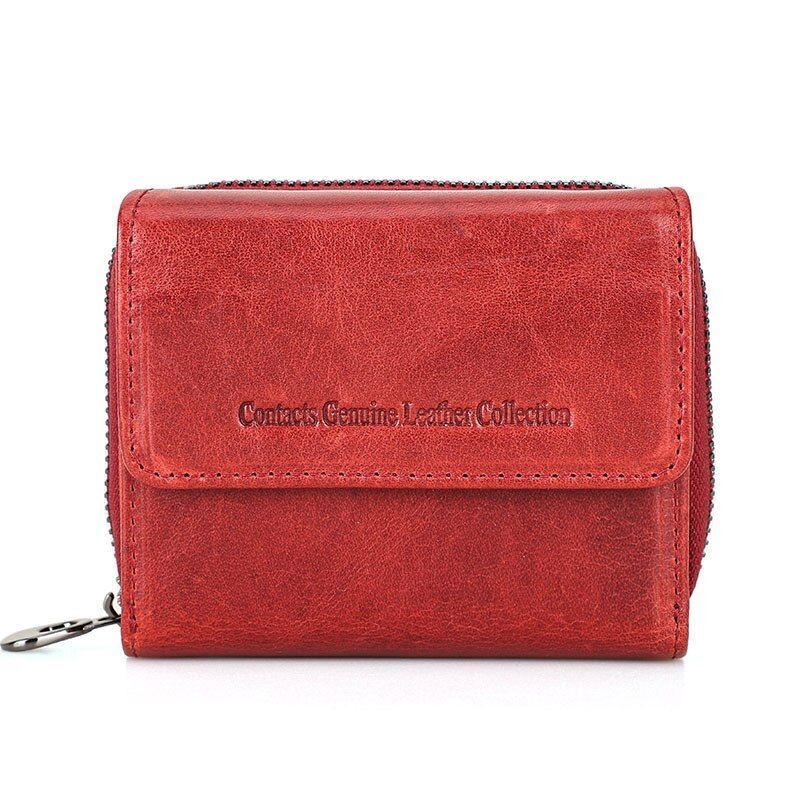 Leather Wallet Women Clutch Bag Coin Purse Small Card Holder 10*12*3.5 CM 160 G