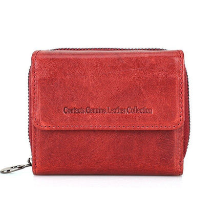 Leather Wallet Women Clutch Bag Coin Purse Small Card Holder 10*12*3.5 CM 160 G