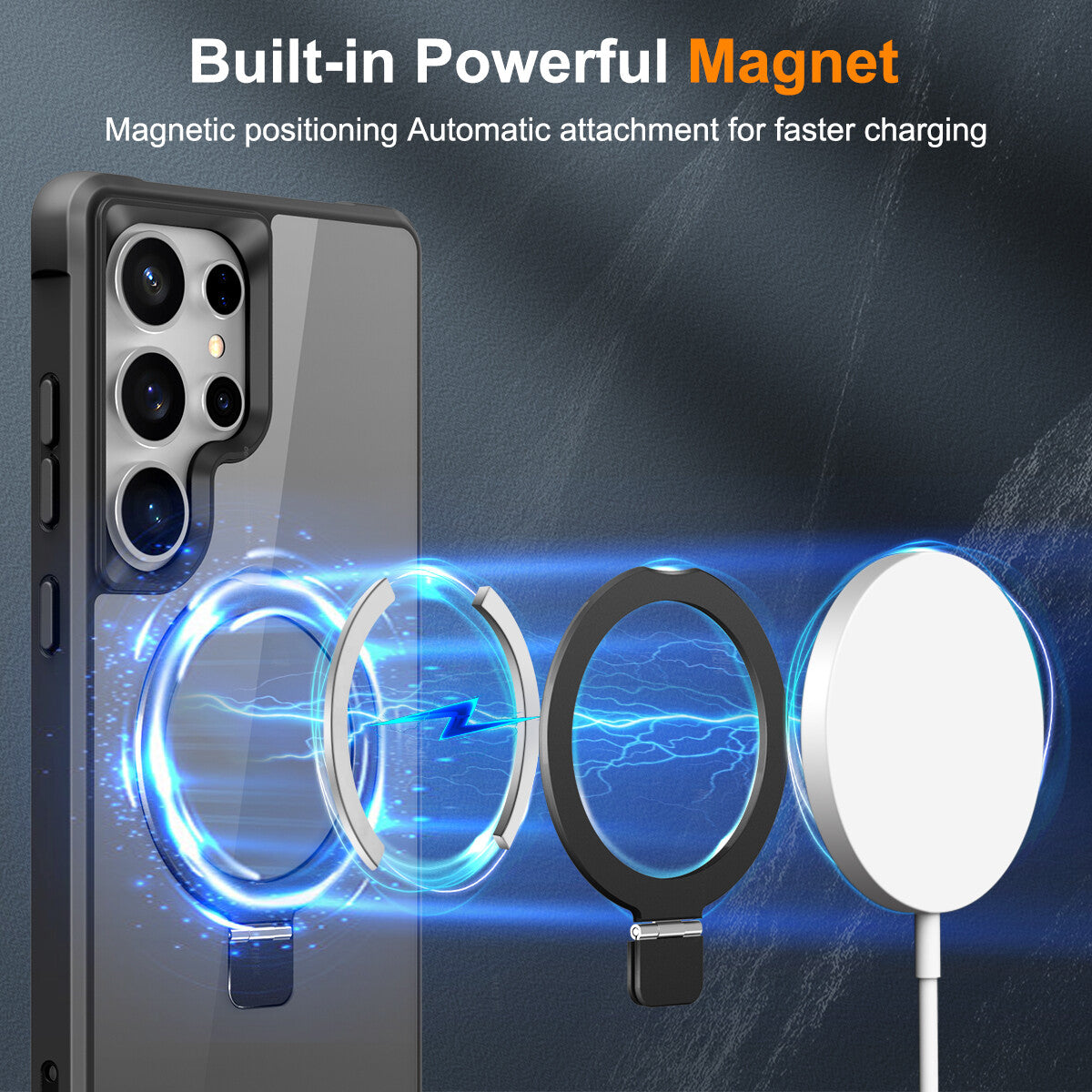 Magnetic Case for Samsung Galaxy S25 S24 Ultra S25 Plus with Mag-Safe Slim Cover