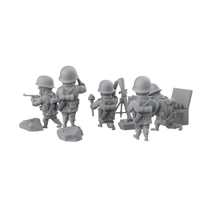 SSMODEL SSRQ35003 1/35 Q-Version Original Soldier Artillery Five Person Group