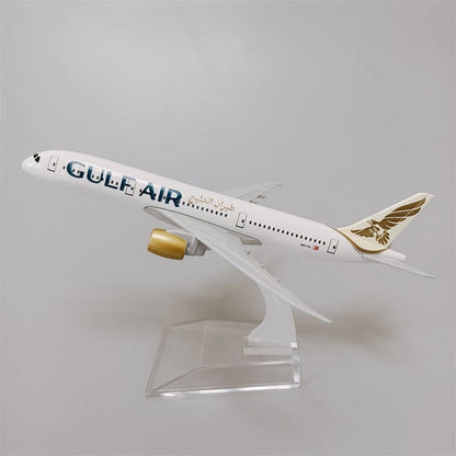 1/400 16cm Aircraft GULF B787 Alloy Plane Model Civil Airlines Ornaments Craft