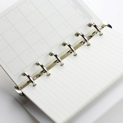 Notebook A5 A6 A7 Loose Leaf Refill Spiral Bind Planner Inner Page Inside Paper
