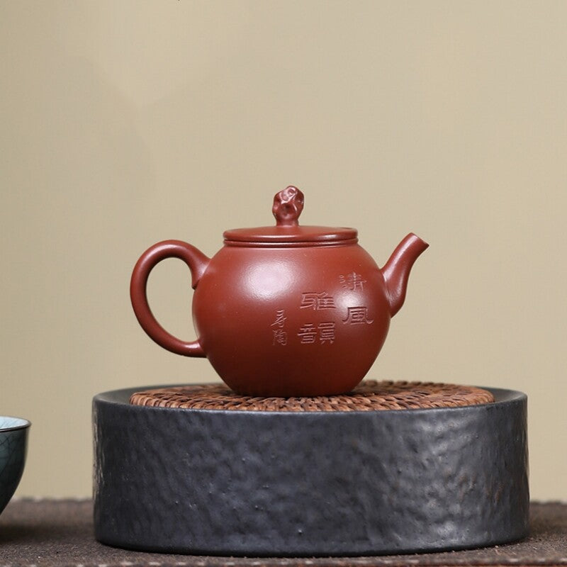 Chinese Tea Pot Original Ore Real Yixing Zisha Clay Marked Master Pot Hand Carve