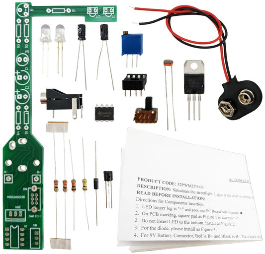 DIY Automatic Street Light for Model Railroad Soldering Kit with Assembly Manual