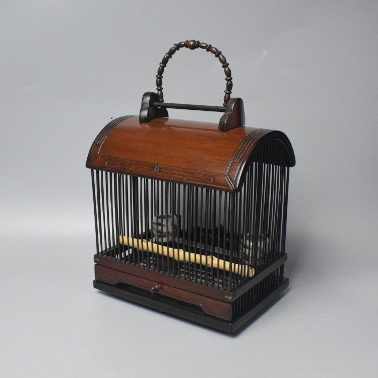 Bamboo Bird Cage Wood Display Cricket Grasshopper Little Pet Animal Container