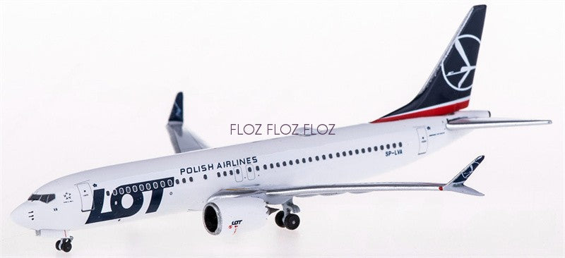 for AeroClassics for LOT for Boeing 737 MAX 8 SP-LVA 1:400 Aircraft Model