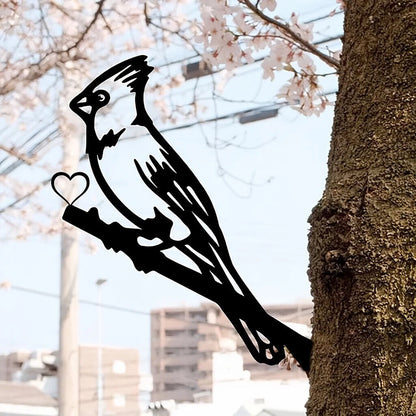1pc Metal Swallow, Pileated Woodpecker Tree Art Decoration Metal Yard Art Birds