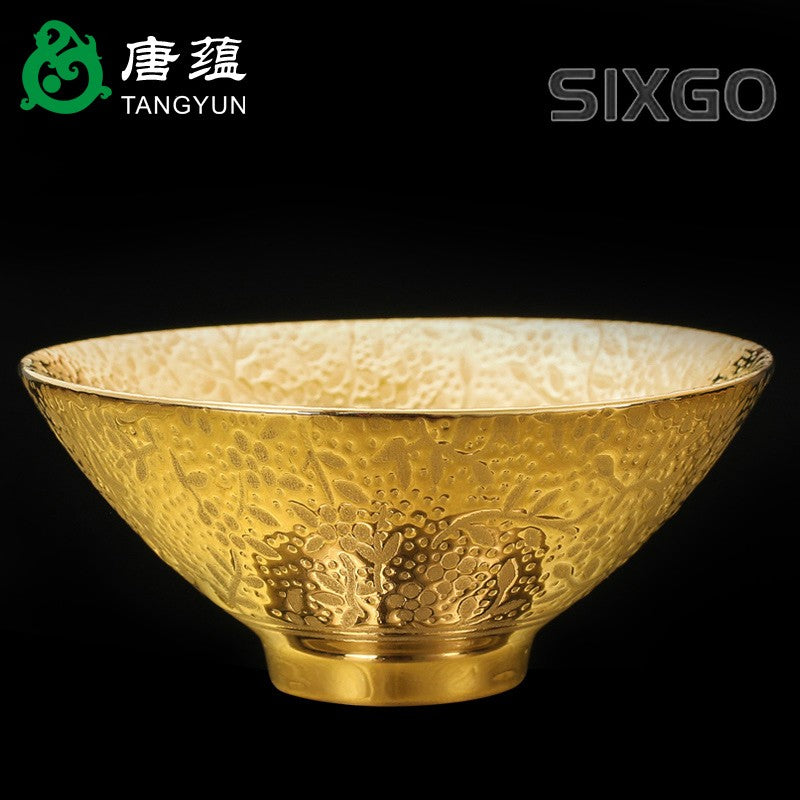 Gilded Fortune Cup Teacup Douli Cup Teacup Gongfu Teacup