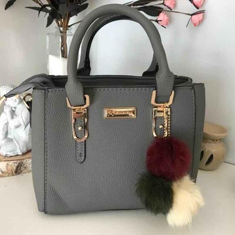 Women Handbag Ladies Bag Handbags PU Leather Pompom Crossbody Shoulder Bags