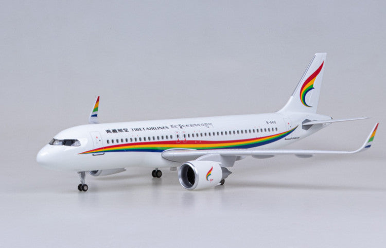 1:80 47CM TIBET AIRLINES AIRBUS A320neo Plane Landing Gear Resin Aircraft Model