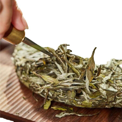 100g Fuding High Mountain Sunlight White Tea White Peony Tea Cake Floral Aroma