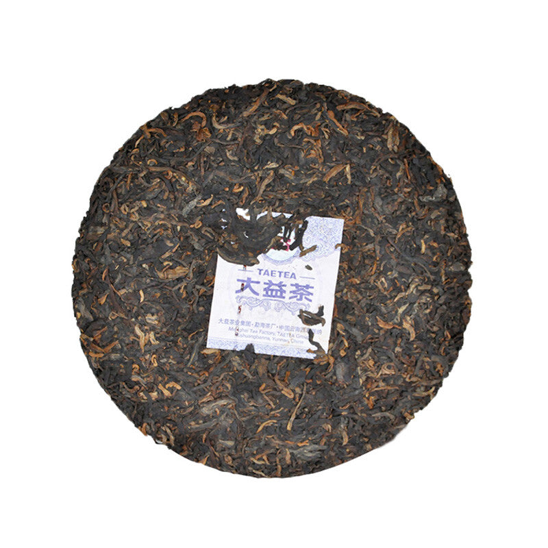 Palace Puerh Tea Cake DaYi Yunnan Fermented Tea 2015 QiZi Pu'er Tea 357g Ripe-