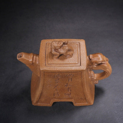 Chinese Yixing Zisha Clay Handmade Exquisite Teapot （龙腾盛世 底款：伍开友）