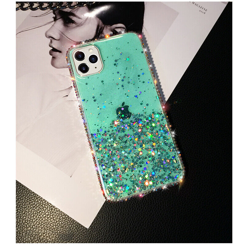 Transparent Star Sequins TPU Phonecase for IPhone17Pro/17/16/15 /14/13/12/11/XR