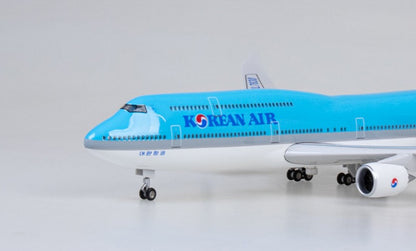 47CM 1:160 KOREAN AIR BOEING 747-8 Passenger Airplane Landing gears Resin Model