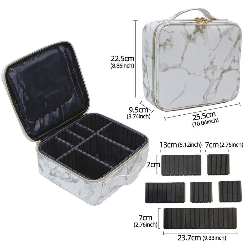 Marble Cosmetic Bag Storage Multi Functional Portable Traveling Makeup Cases 1PC