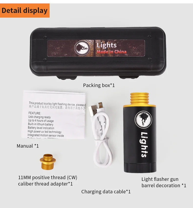Tactical Lighter Spitfire Tracer Device Glow In Dark 14mm CCW 11mm