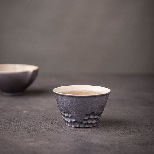 Black Ceramic Teacup Novelty Tea Cup Drinkware