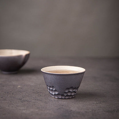 Black Ceramic Teacup Novelty Tea Cup Drinkware