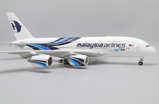 1:200 37CM JC Wings Malaysia Airlines AIRBUS A380 Passenger Plane Diecast Model