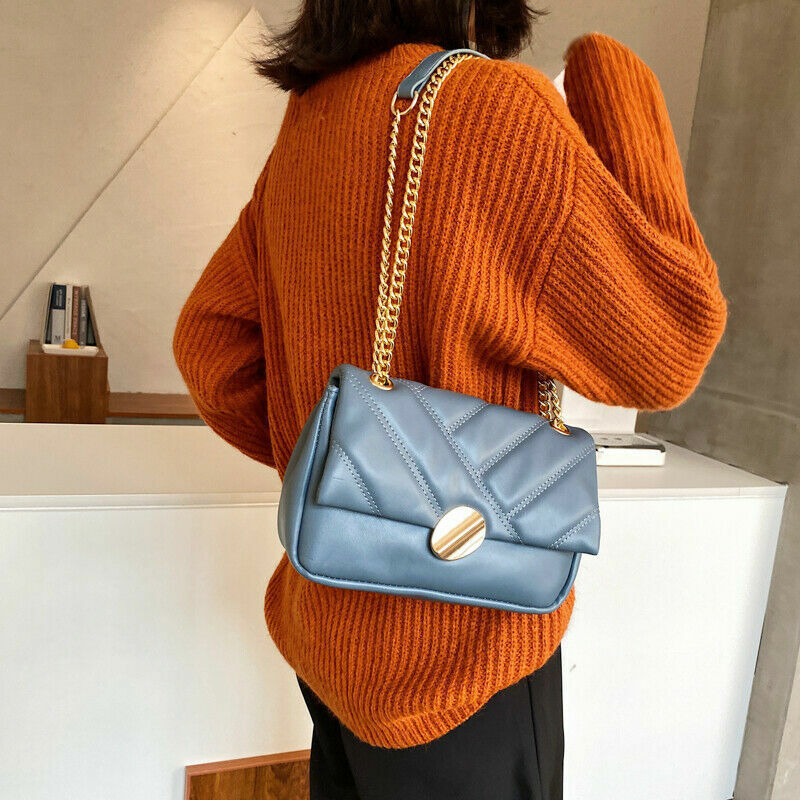 Ladies Hand Bags Shoulder Bags Women Chains Crossbody Bag PU Leather Handbags