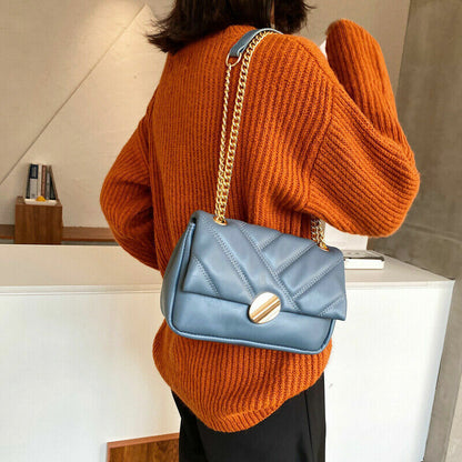 Ladies Hand Bags Shoulder Bags Women Chains Crossbody Bag PU Leather Handbags