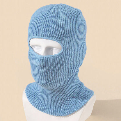 Fashion 1-Hole Ski Hat Knitted Face Cover Winter Butterfly Cloth Sticker