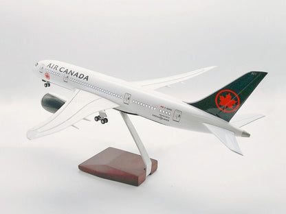 44CM AIR CANADA BOEING 787 Aircraft Led Sound-controlled Light Resin Plane Model