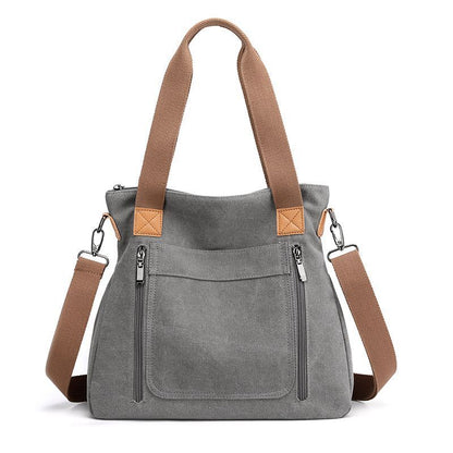 Canvas Shoulder Bag Fashion Large Capacity Crossbody Purse Polyester Handbags