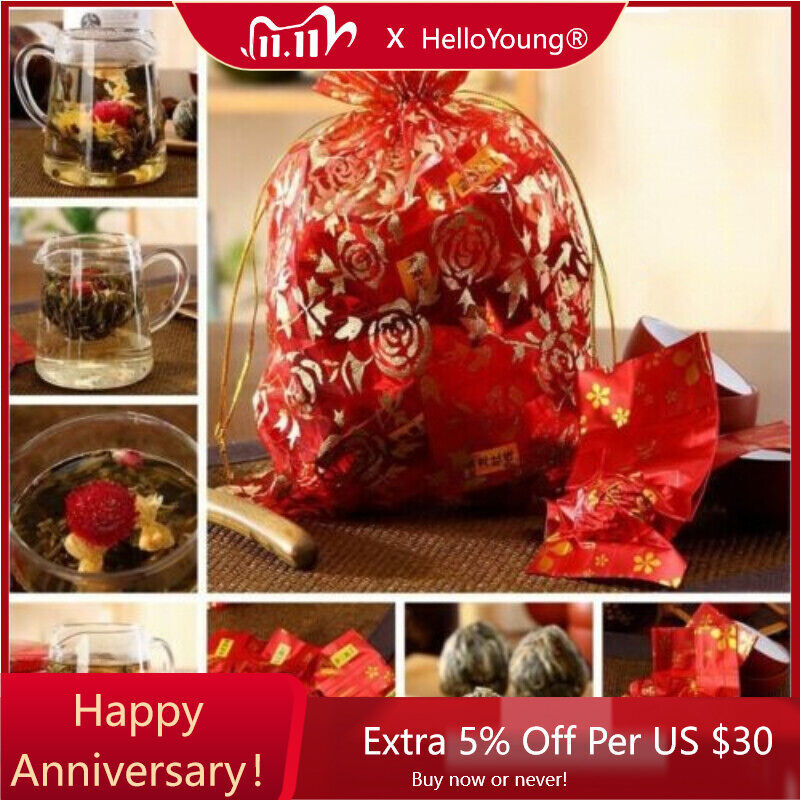 Handmade Flower Tea Ball Ecology Herbal Tea 20pcs Chinese Blooming Flower Tea-