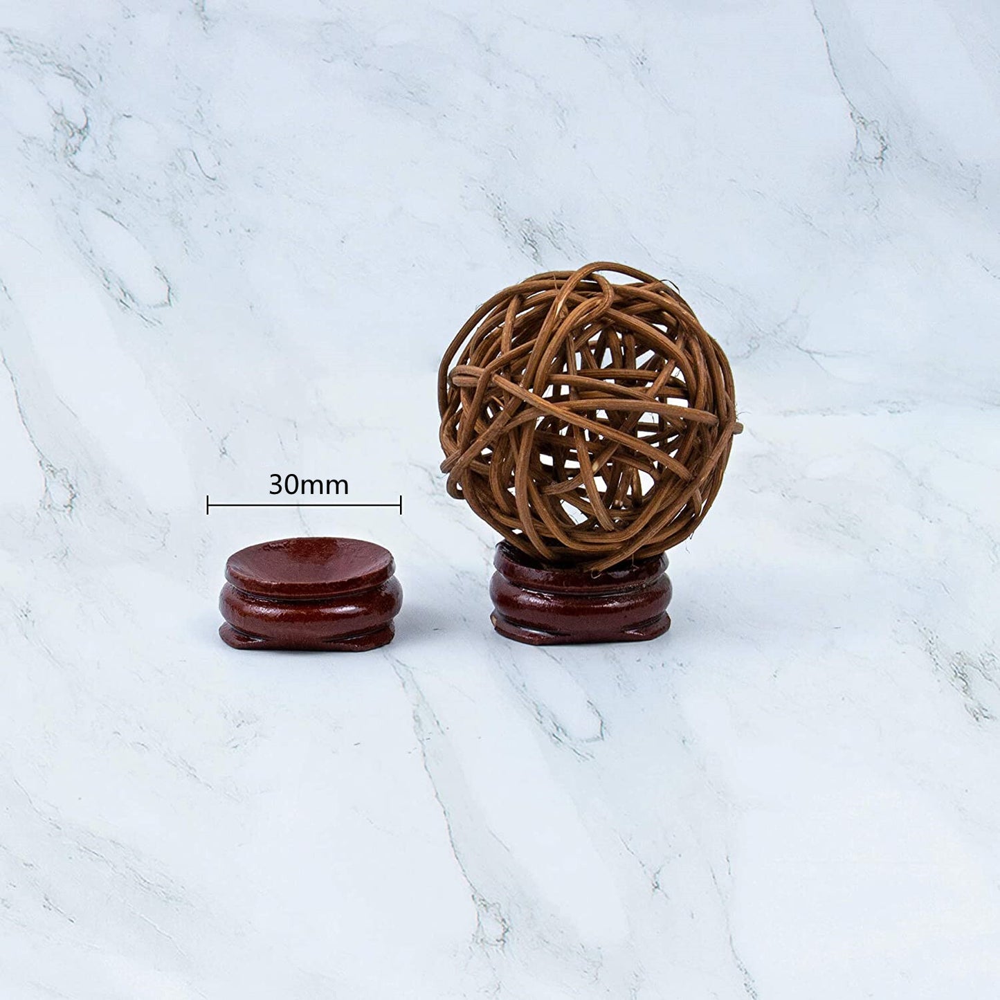Display Wooden Stand Base For Crystal Ball Sphere Globe Egg Stone Decor 50 PCS