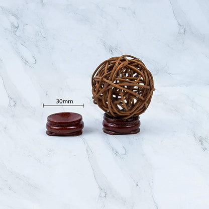Display Wooden Stand Base For Crystal Ball Sphere Globe Egg Stone Decor 50 PCS
