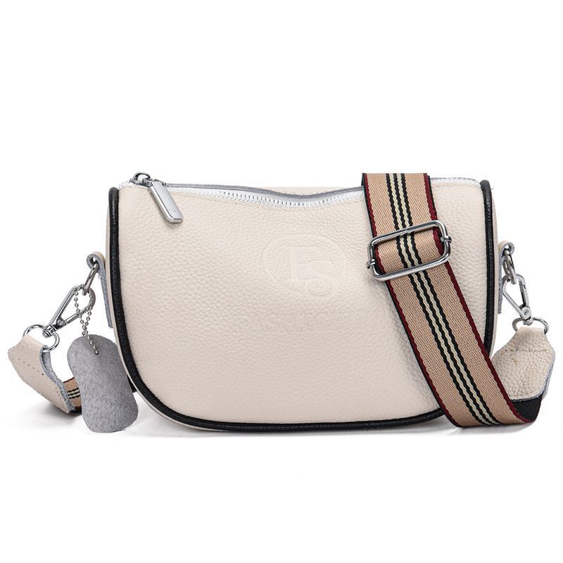Top Layer Cow Leather Saddle Purse Bag Versatile Leather Shoulder Messenger Bags