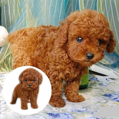 Realistic Teddy Dog Simulation Toy Dog Puppy Lifelike Stuffed Toy