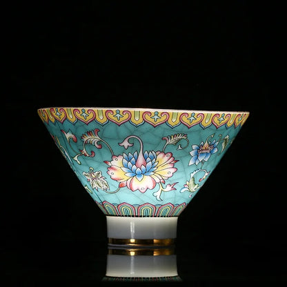 Jingdezhen Ceramic Teacup Hand Painted Phnom Penh Tea Cup Handmade Tea Set