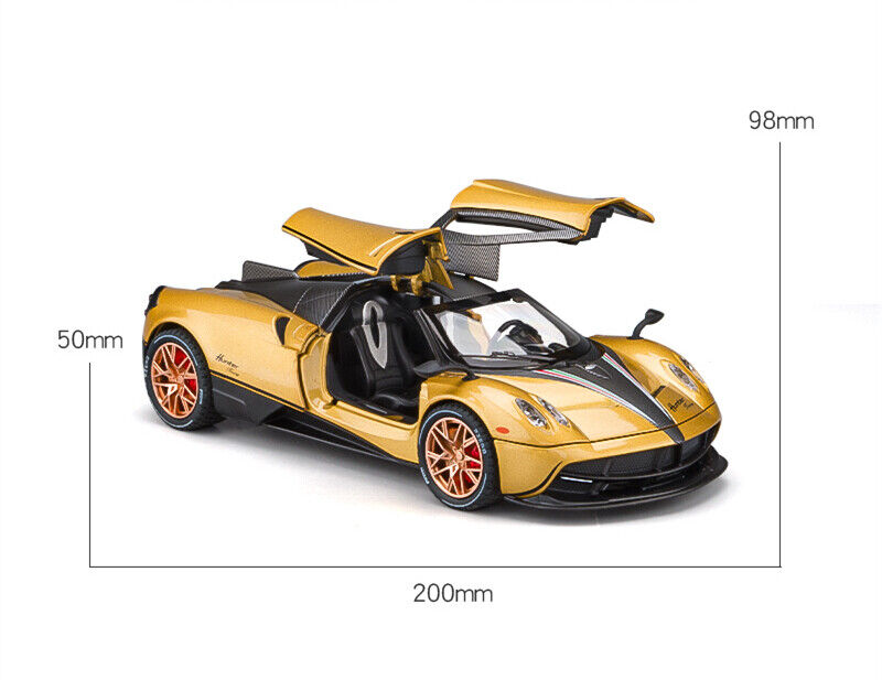 1:24 Pagani Huayra Dinastia Diecast Model Vehicle Toy Car Sound & Light Kid Gift