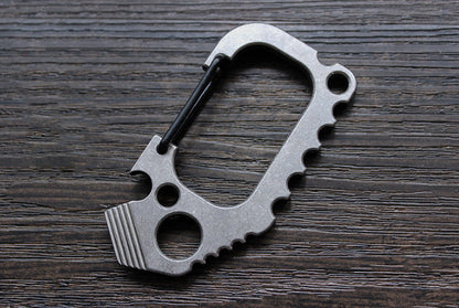 EDC TC4 Titanium Backpack Hanging Buckle Key Chain Hook Keychain Bottle Opener