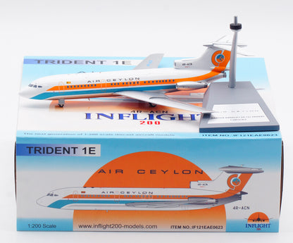 1:200 InFlight AIR CEYLON TRIDENT 1E Passenger Airplane Diecast Aircraft Model
