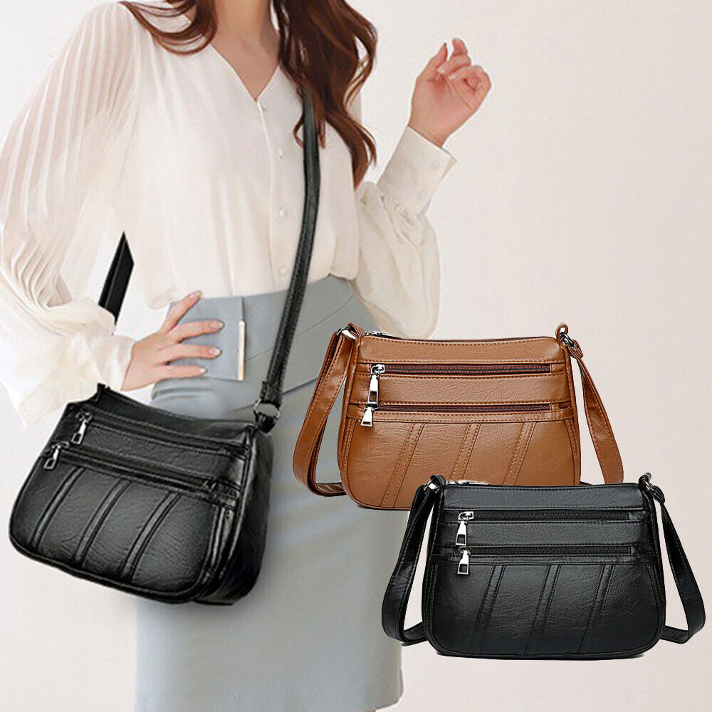 Women PU Leather Crossbody BagsTote Bags Shoulder Bag Travel Bags Large Capacity