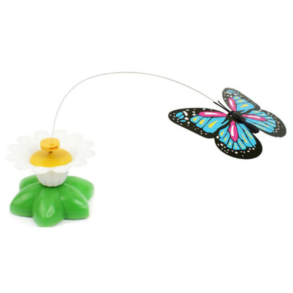 Fun Pet Electric Rotating Butterfly Toy For Cat Teaser Training Interactive Toys