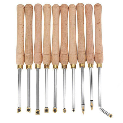 Wood Turning Tool Wood Handle Titanium Coated Carbide Insert Cutter Round Shank