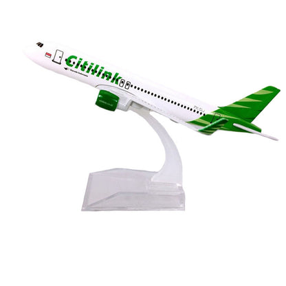 1/400 15cm Aircraft Indonesia Citilink A320 Alloy Plane Model Diecast Airplane e