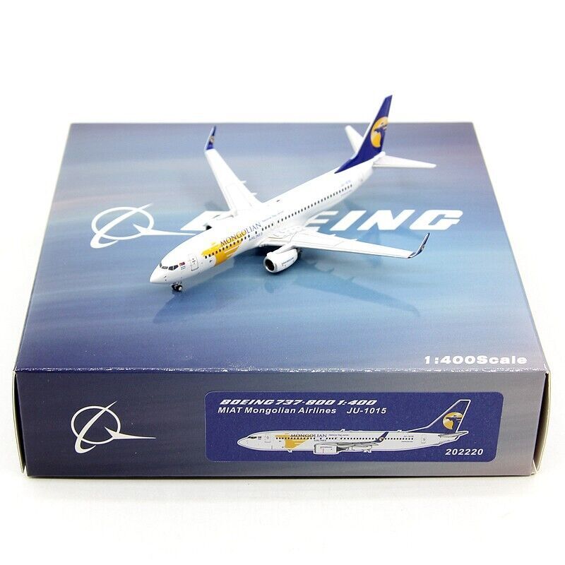 1:400 Panda MONGOLIAN AIRLINES BOEING 737-800 Passenger Airplane Diecast Model