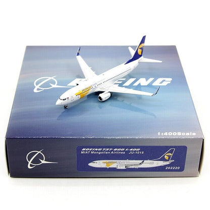 1:400 Panda MONGOLIAN AIRLINES BOEING 737-800 Passenger Airplane Diecast Model