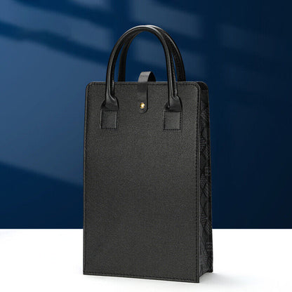 Red Wine Bag Exquisite Gift Oxes Portable PU Leather Bag Handle Champagne Bag