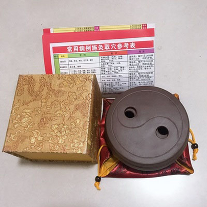 Yixing Handmade Moxa Purple Sand Eight Diagrams Moxibustion Pot Wormwood Tool 艾灸