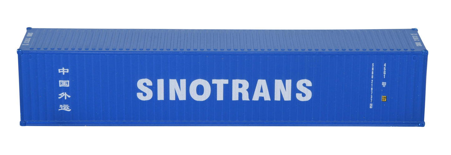 1:87 SINOTRANS 40GP Metal Shipping Container Model Toy Home Office Decor Gift
