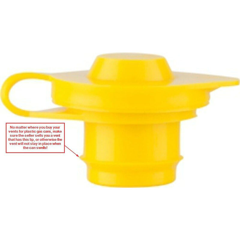 5Pcs Yellow Fuel Gas Can Jug Vent Cap Blitz Wedco Scepter Essence Midwest Eagle