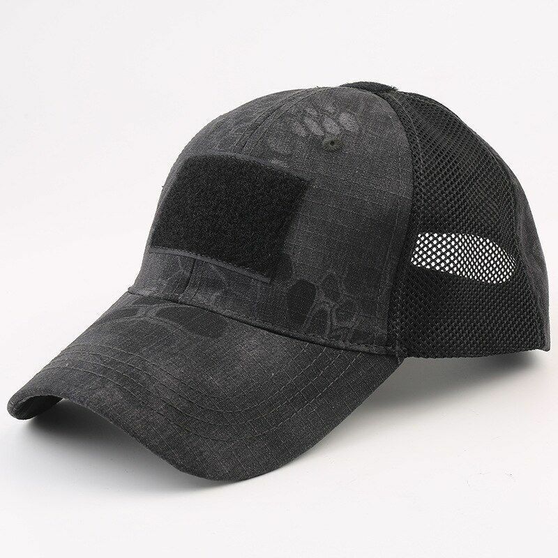 Tactical Hat Camouflage Sunscreen Outdoor Sport Hunting Camping Hiking Cap Brown