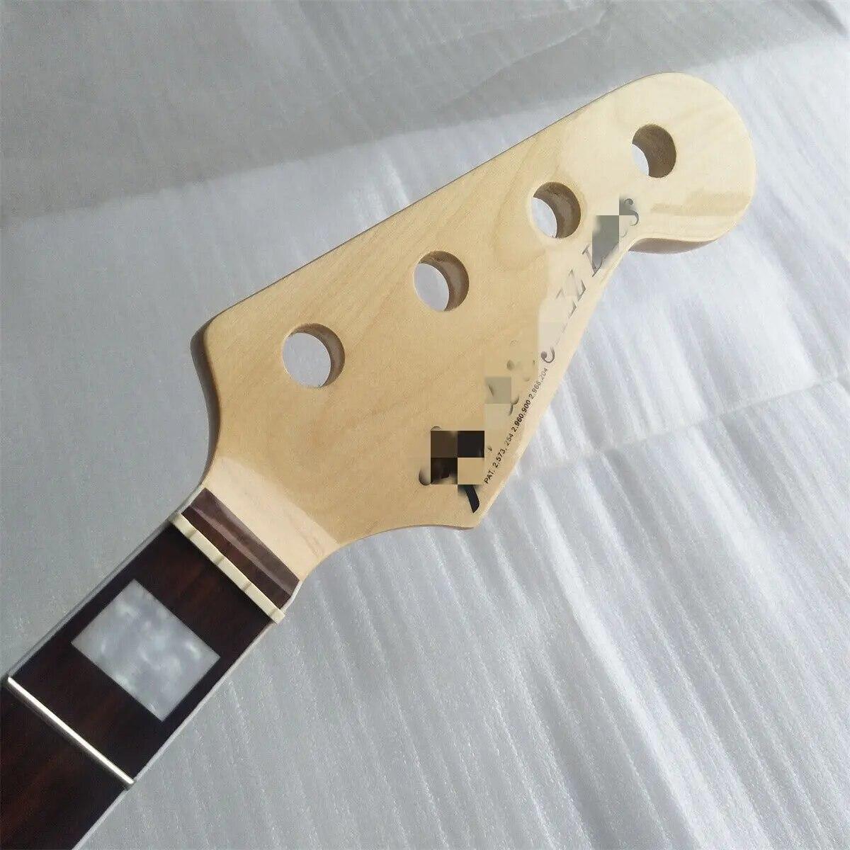 4 String Maple Electric Jazz Bass Guitar Neck 20fret Rosewood Fretboard 34 Inch